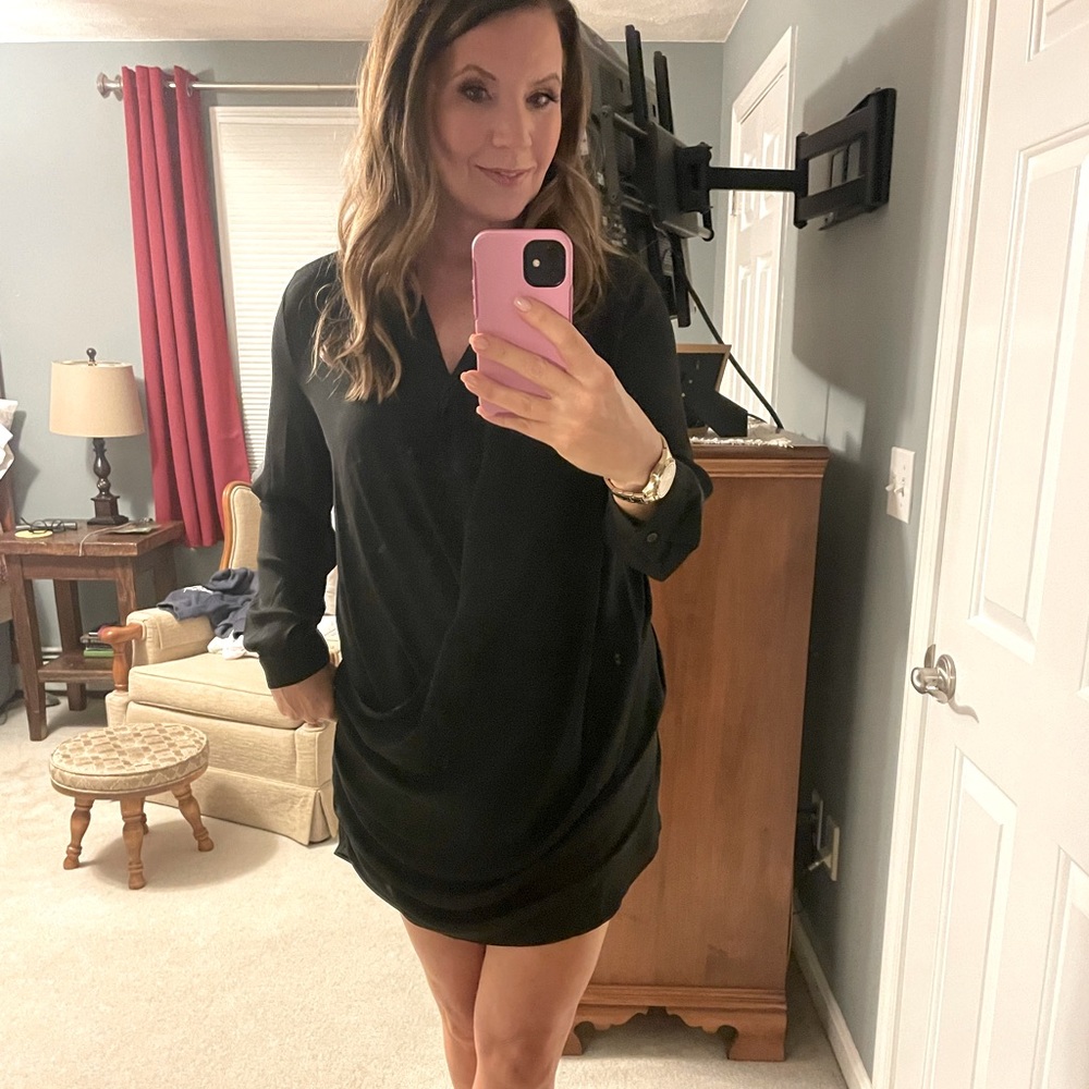 Krise black mini dress , worn once